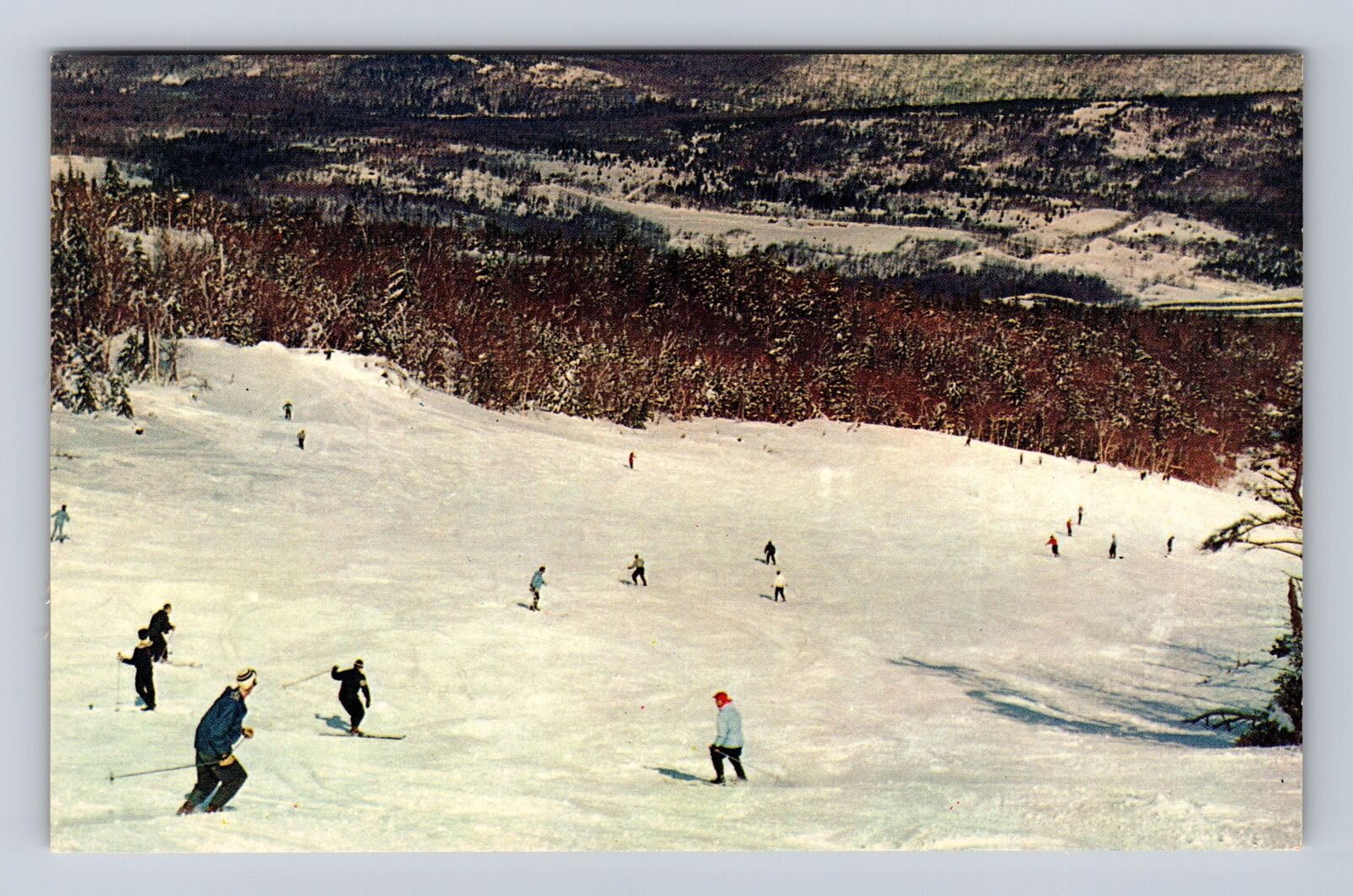 West Dover VT-Vermont, Mount Snow Ski Area, South Bowl, Vintage Postcard