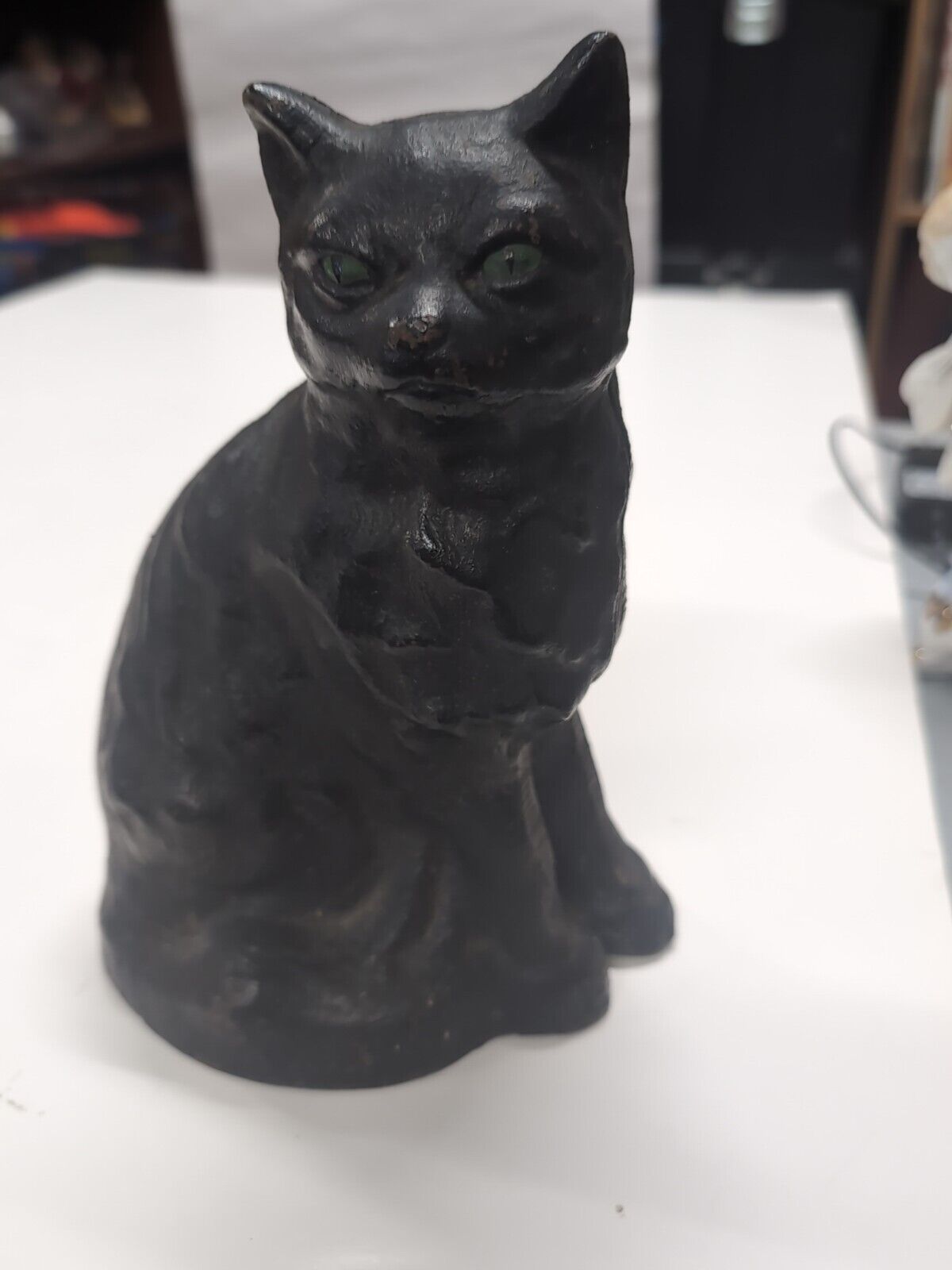 Vintage Original Creations Co #402 Cast Iron Sitting Cat Doorstop From Collector