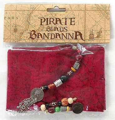 Accessories Non-Metallic Men\'S Pirates Of The Caribbean Beaded Bandana Tokyo Dis