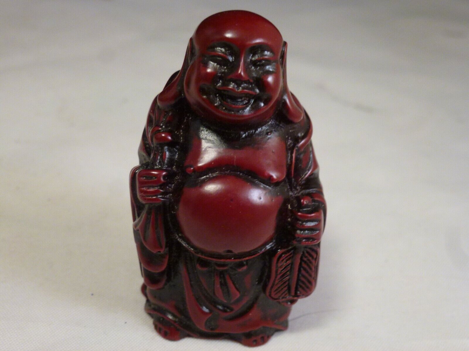 Vintage Resin Carved  Netsuke -   Buddha  budha 