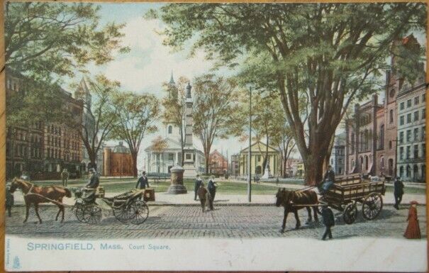 Springfield, MA 1905 Tuck Postcard: Court Square - Massachusetts Mass