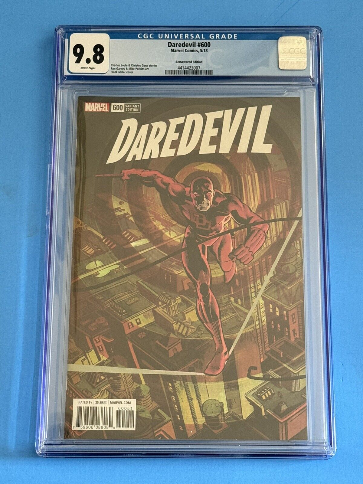 Daredevil #600 Frank Miller Variant CGC 9.8 1:500 - Very Rare 2017