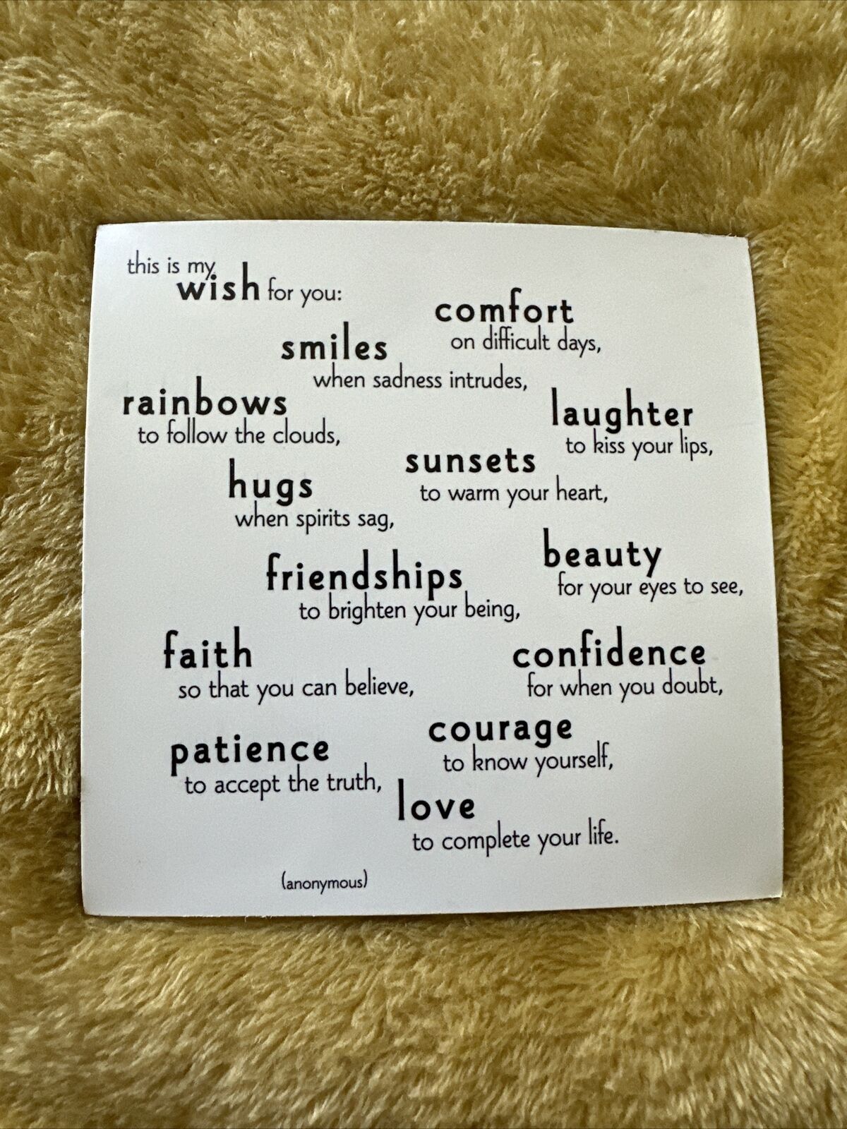 Quotable Magnets This Is My Wish For You Smiles Rainbows Hugs Love Fridge Magnet