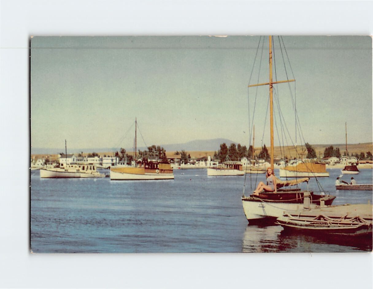 Postcard Balboa Harbor Southern California USA