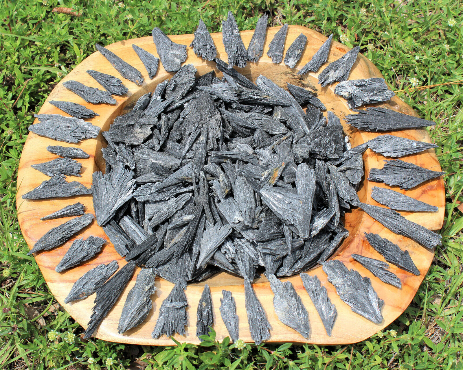 1/2 lb Black Kyanite Blades Fans: Premium Quality Wholesale Bulk Lot 8 oz