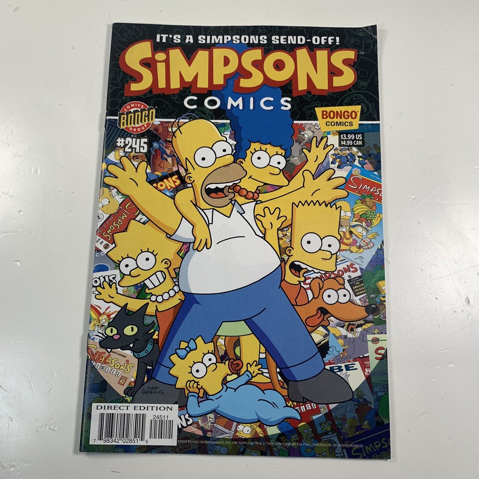 Final Issue Simpsons Comics #245 (2018) Matt Groening Bongo Comics