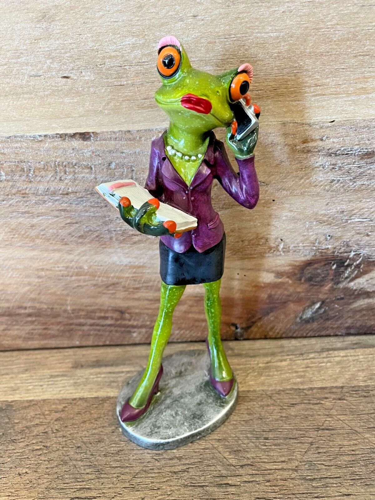 Frog Executive Resin Figurine 7.25\