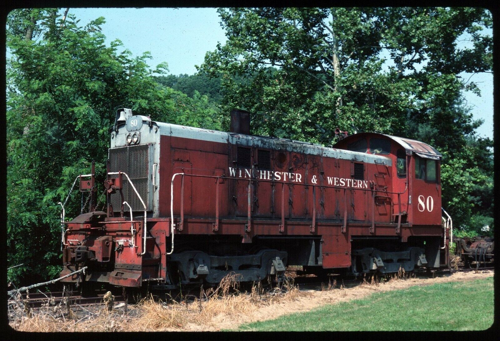 Original Rail Slide - WW Winchester & Western 80 Gore VA 7-4-1990