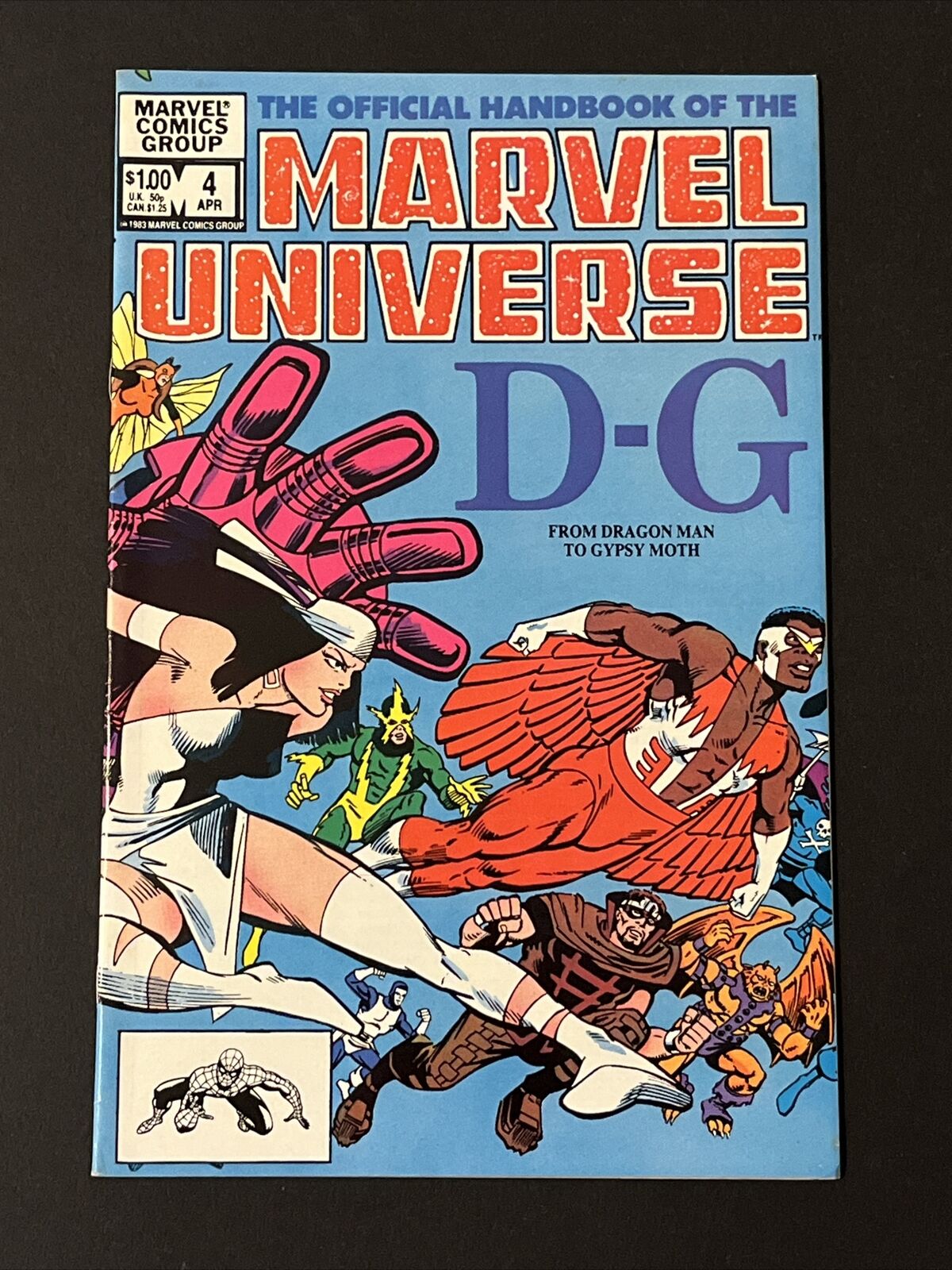 THE OFFICIAL HANDBOOK OF THE MARVEL UNIVERSE #4 VF 1983 D-G