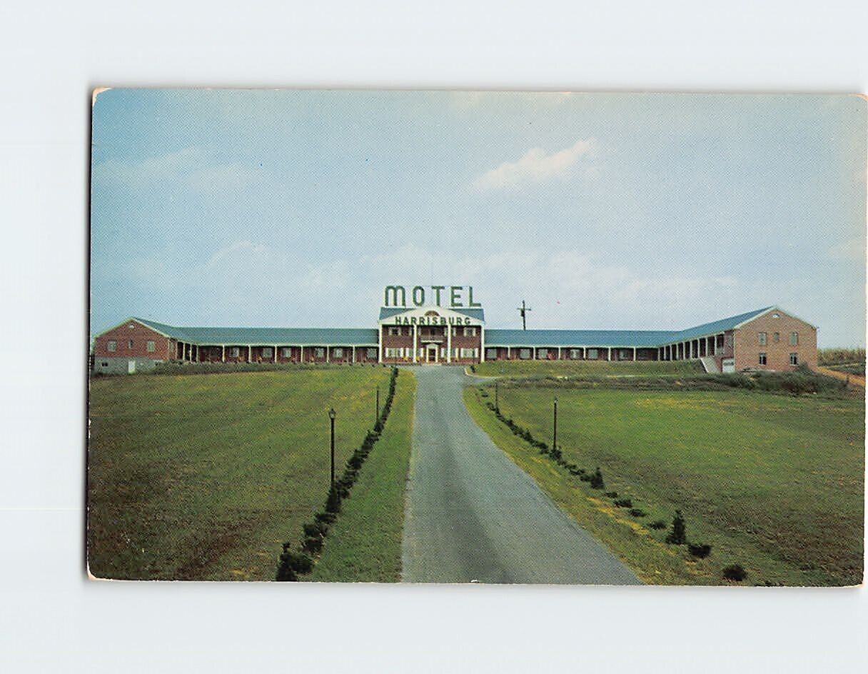 Postcard Motel Harrisburg Pennsylvania USA North America