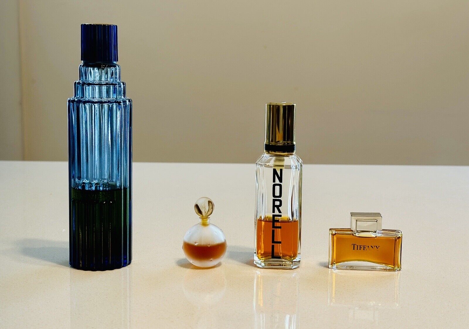 Vintage Perfume Lot:  Tiffany, Norell, Worth Couture & Worth Je Reviens