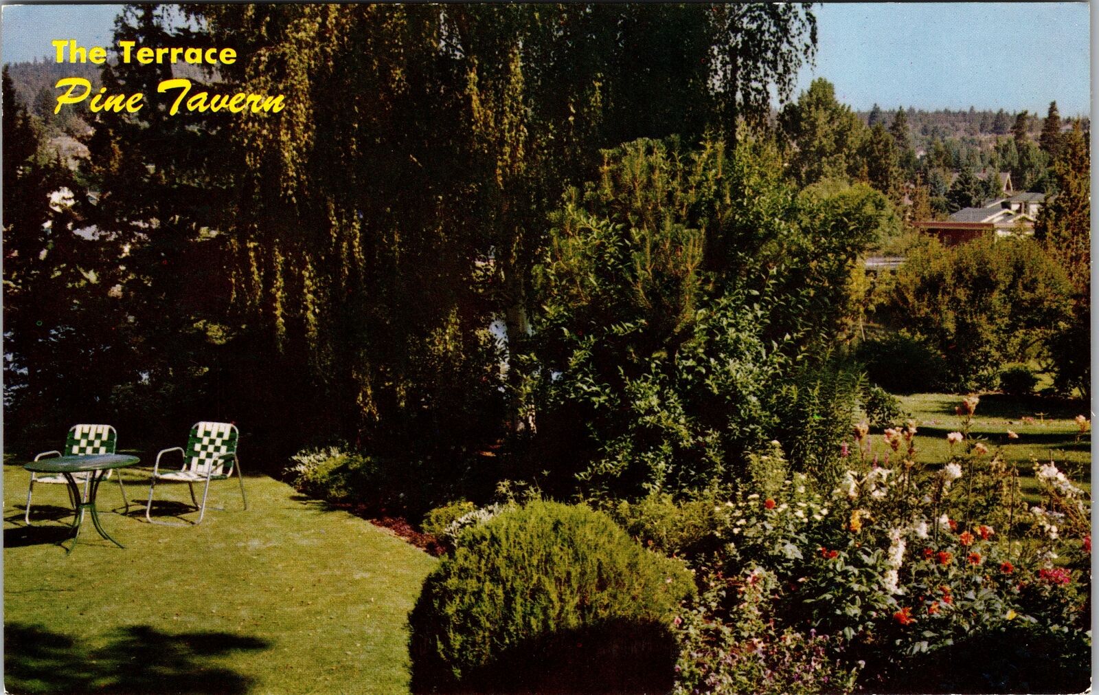 Bend OR-Oregon, Terrace Garden, Scenic View Area, Vintage Postcard