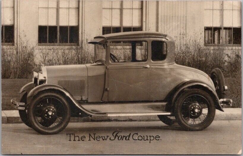 Vintage 1920s FORD MODEL A Advertising RPPC Photo Postcard \