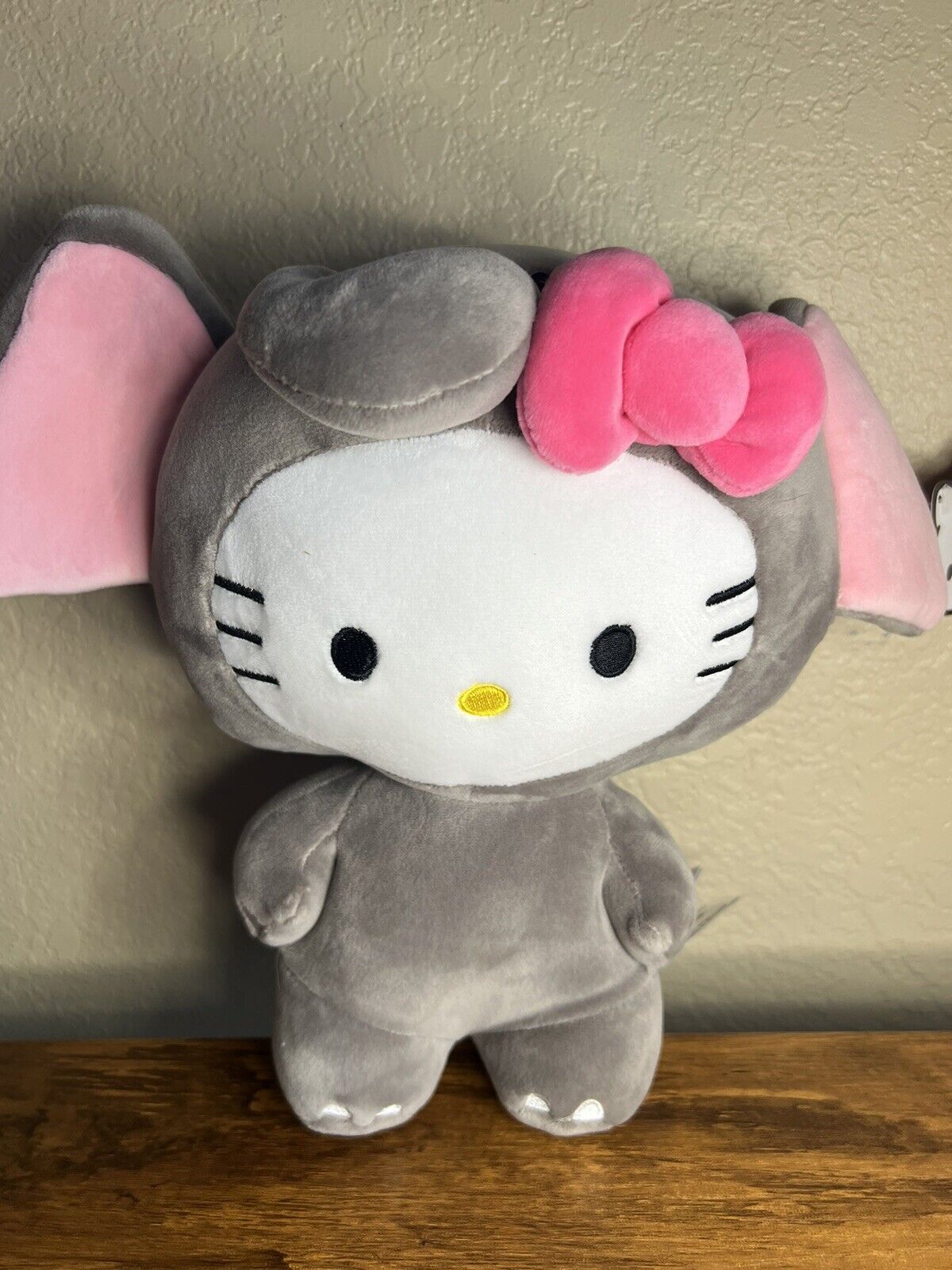 Sanrio Hello Kitty Mascot Gray Circus Elephant Plush Stuffed Toy 10\