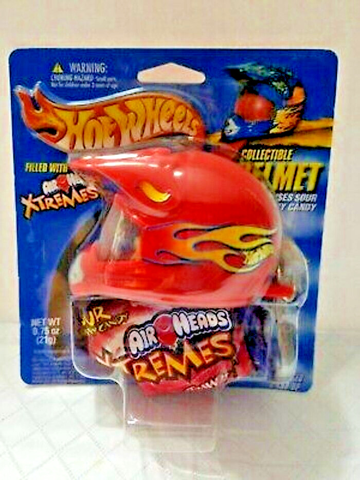 Hot Wheels  2002 Collectible Nascar Helmet w/airheads candy  RED