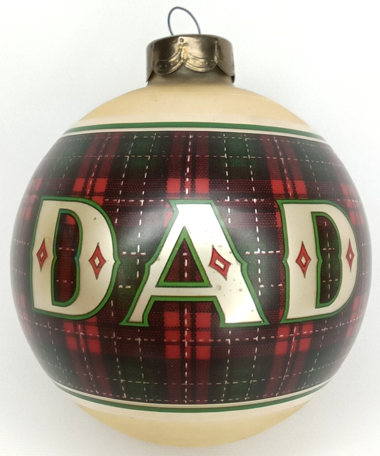 Christmas Ornament Dad Hallmark 1980 Vintage Holiday Decor