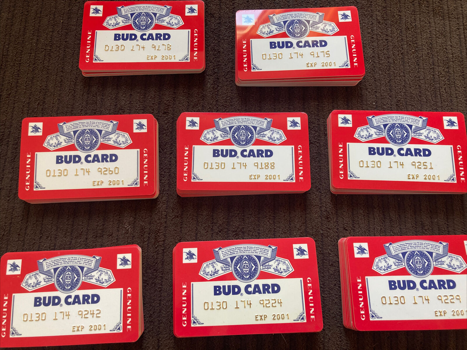 1-Vtg Budweiser Anheuser Busch Bud Card Credit Card/ Connoisseur Card