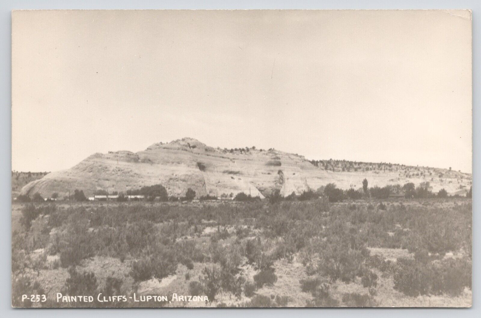 RPPC Lupton Arizona Painted Cliffs c1940 Real Photo Postcard