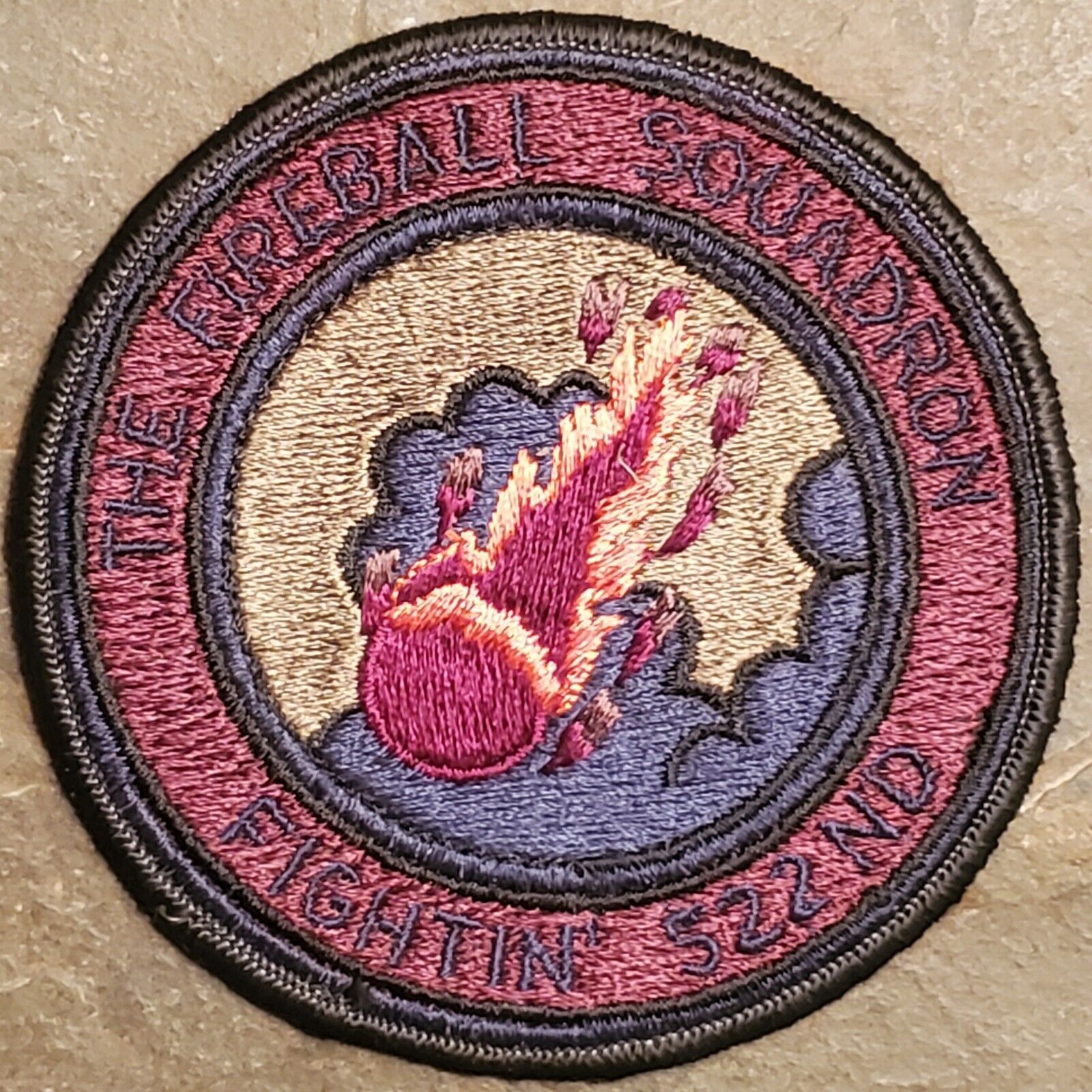 The Fireball Squadron Fightin’ 522nd CANNON AFB, Clovis, NM patch, RARE 4
