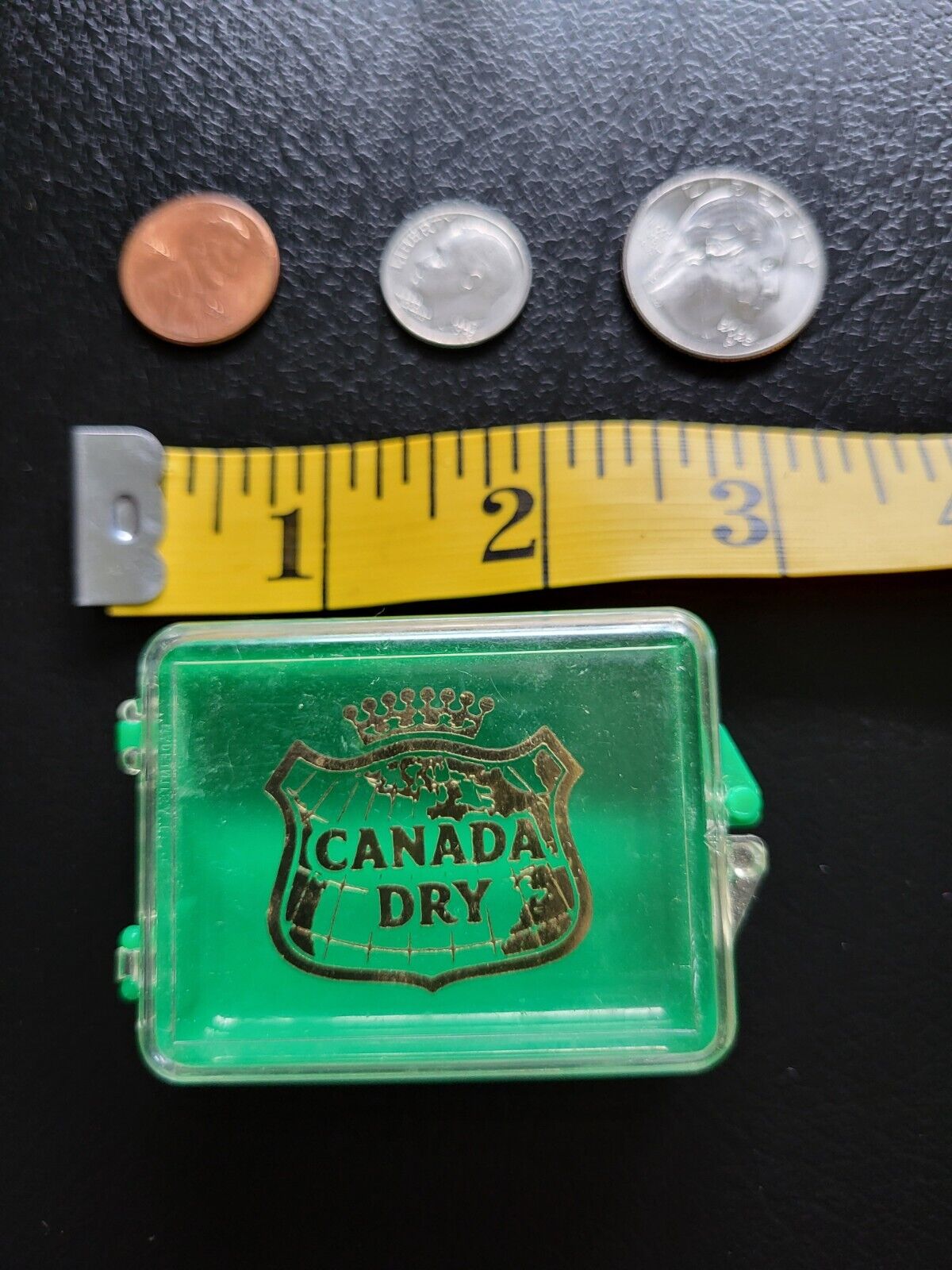 Vintage small plastic canada dry box