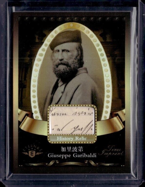 2023 Eternal Time Imprint World Celebrities Edition Giuseppe Garibaldi Relic /30
