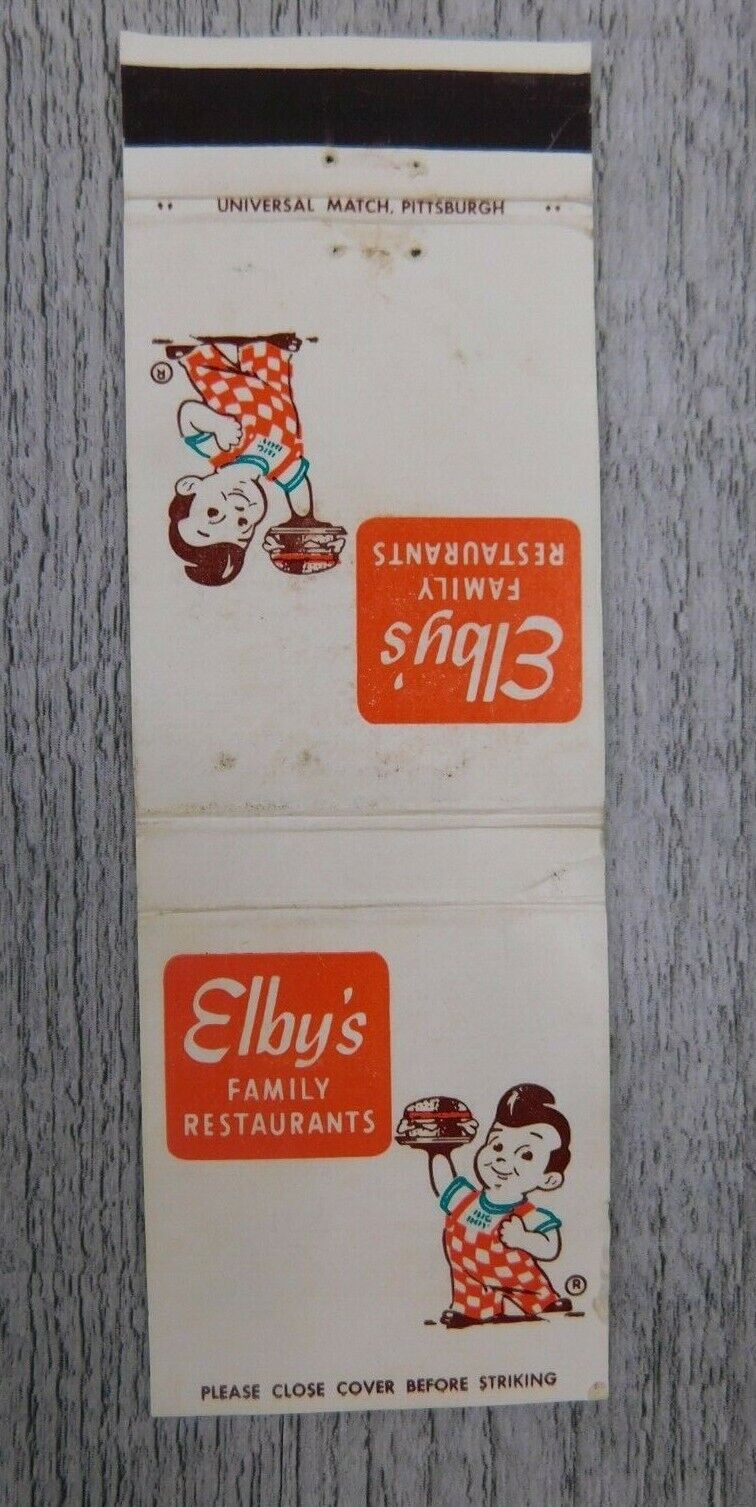 Elby\'s Family Restaurants Simplicity Your Entertaining Vintage Matchbook Cover