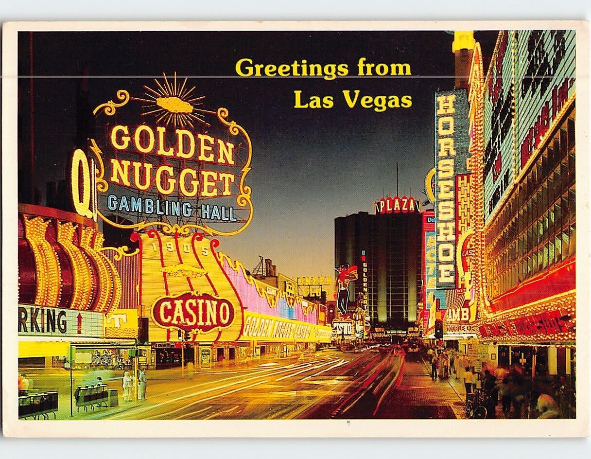 Postcard Greetings from Las Vegas Nevada USA