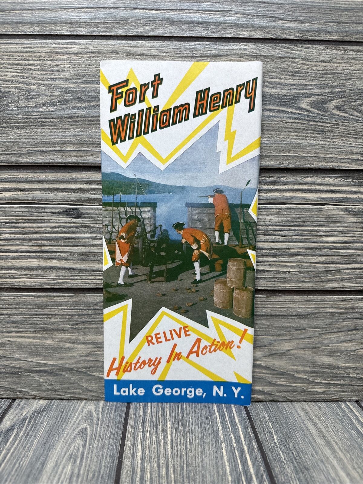 Vtg Fort William Henry Lake George NY Brochure Advertisement 
