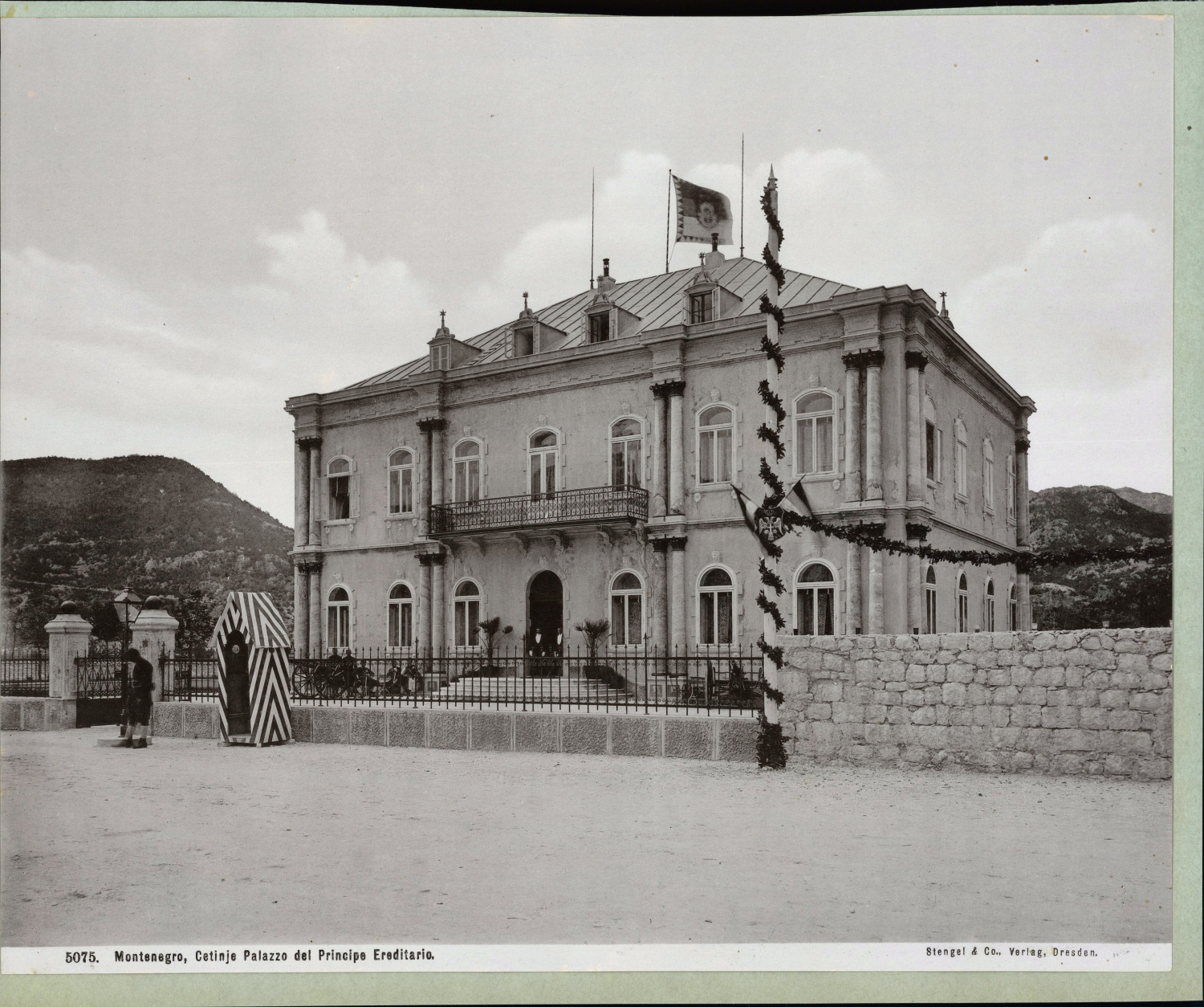 Stengel & Co, Montenegro, Cetinje, Prince\'s Palace, Vintage Hereditary photo