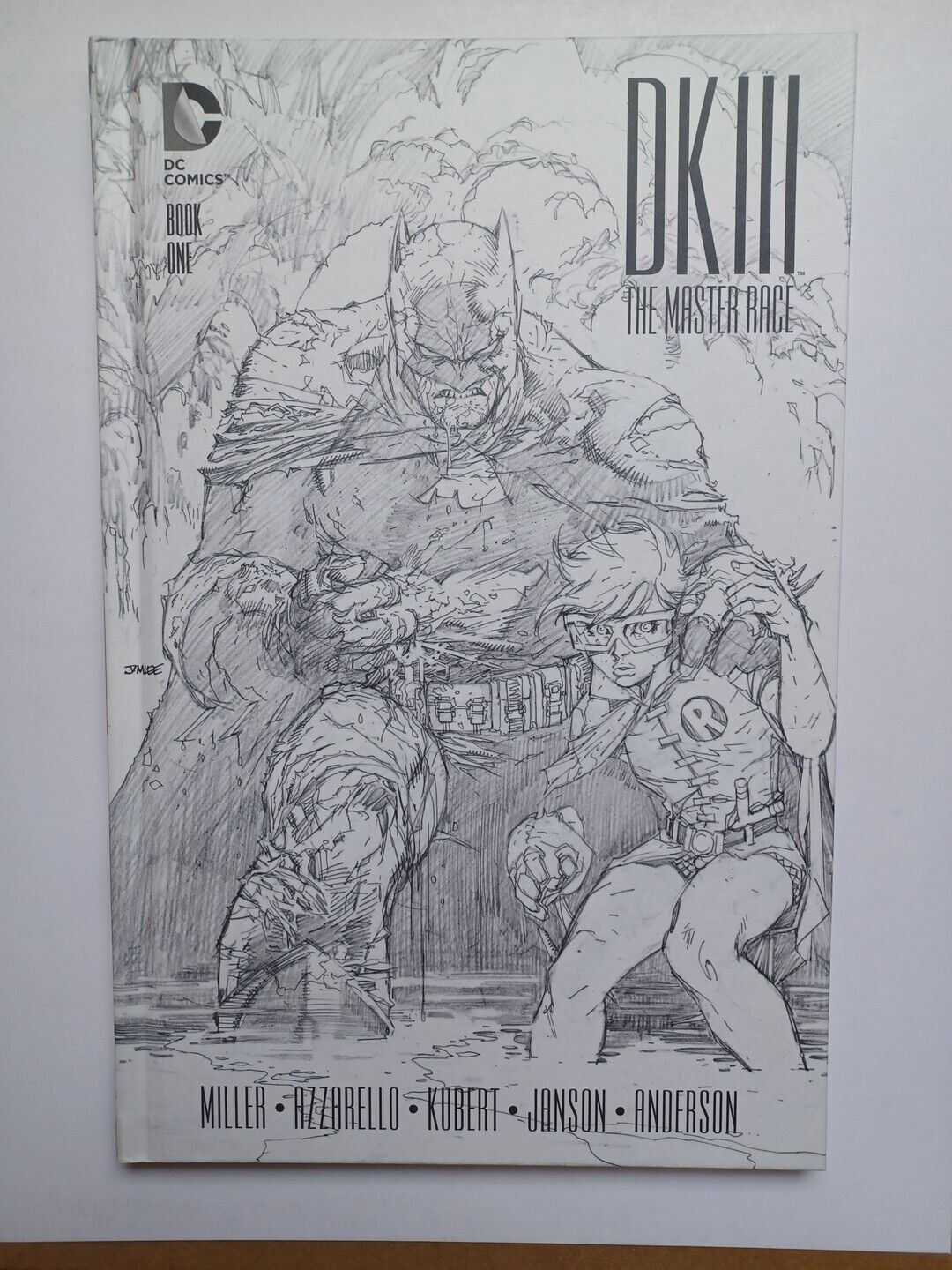 DARK KNIGHT III THE MASTER RACE Book One DKIII DK3 Jim Lee Sketch Cover NM 