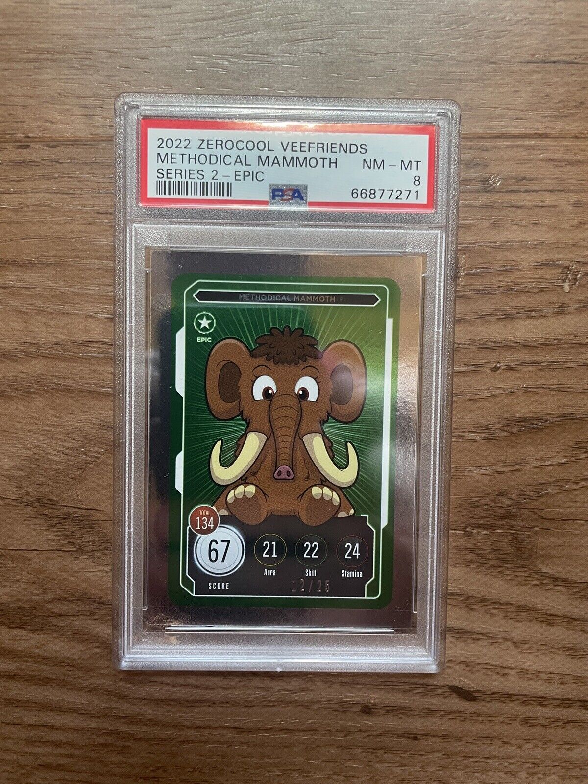 Veefriends Compete and Collect Cards Methodical Mammoth Epic Series 2 Graded PSA