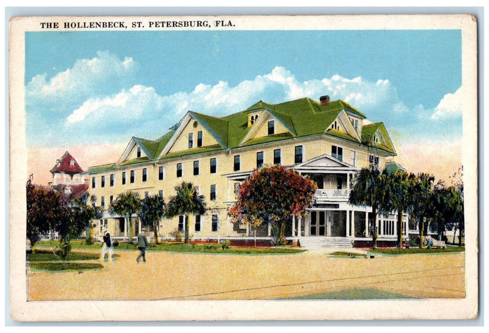c1920\'s Entrance of The Hollenbeck St. Petersburg Florida FL Unposted Postcard