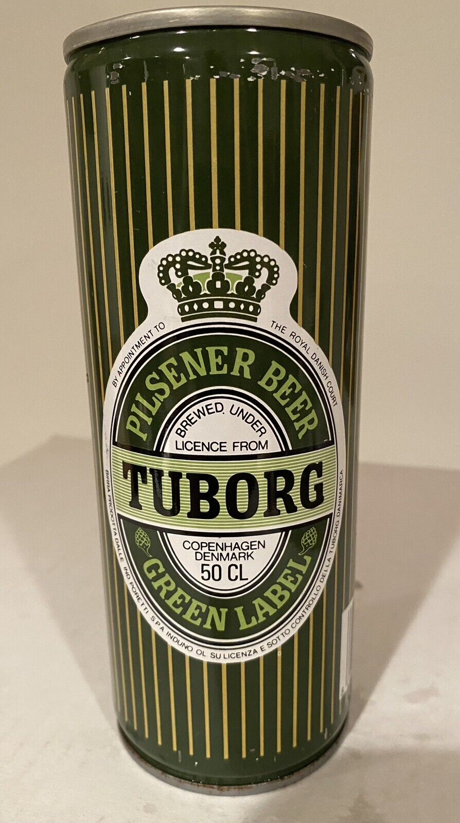 Tuborg Pilsener Green 50 cl Beer Can Copenhagen Denmark