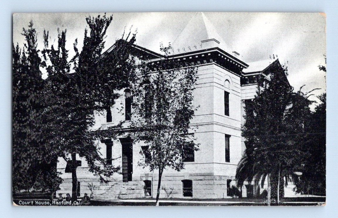 1915. COURT HOUSE HANFORD, CA. POSTCARD DM5