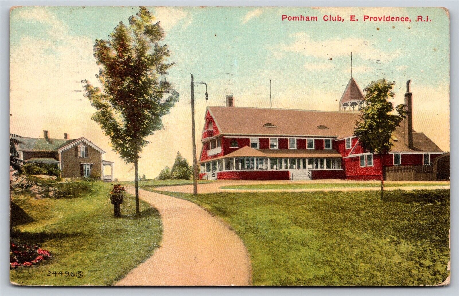 Postcard Pomham Club, E. Providence RI 1910 P162