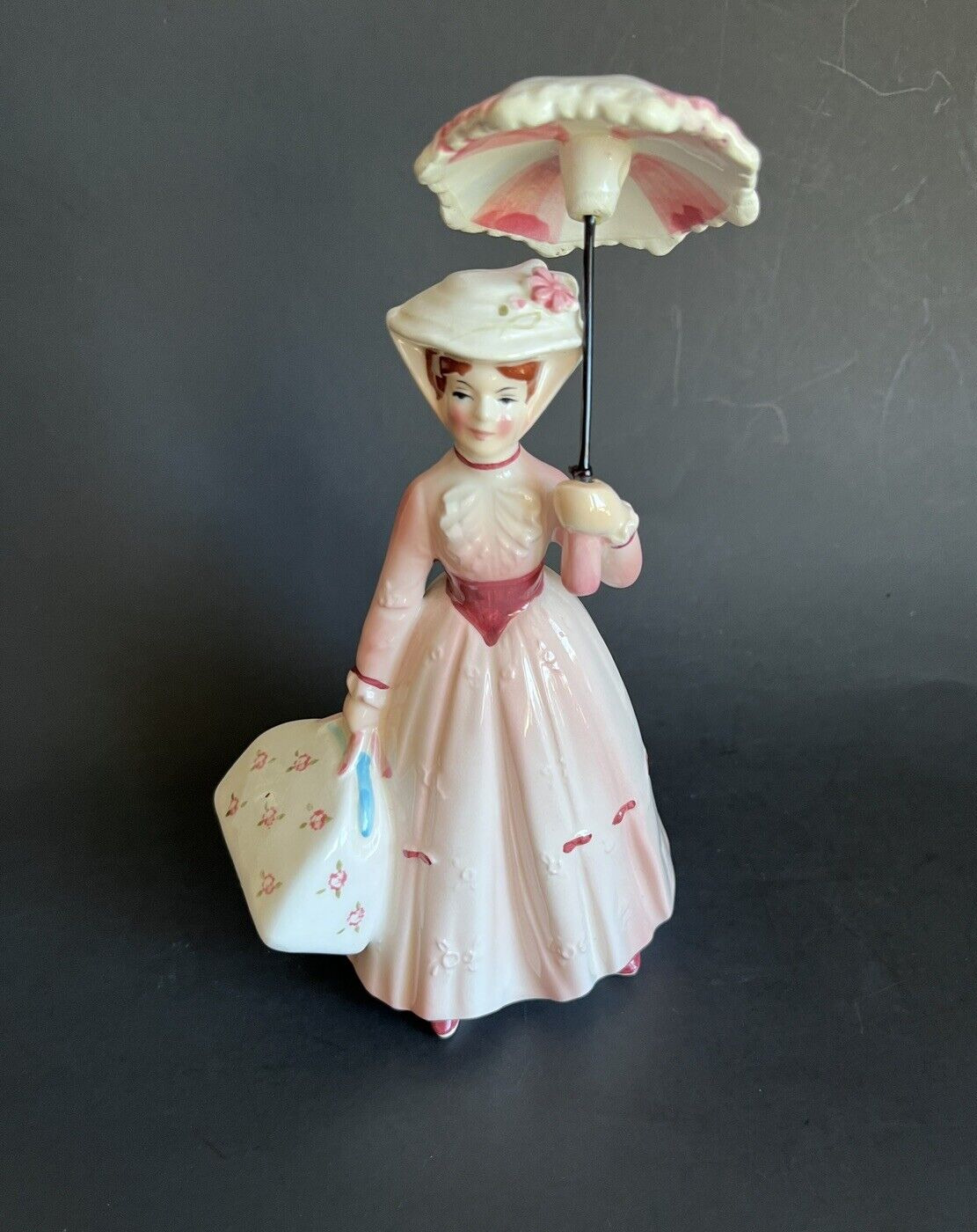 Rare Disney 1964 Jolly Holiday Mary Poppins Figurine with Parasol Enesco