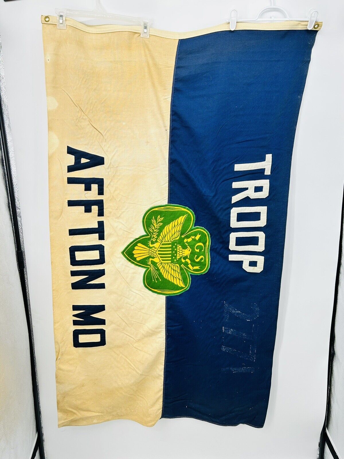 Vintage Girt Scouts Troop Flag Affton MO 3’x5’