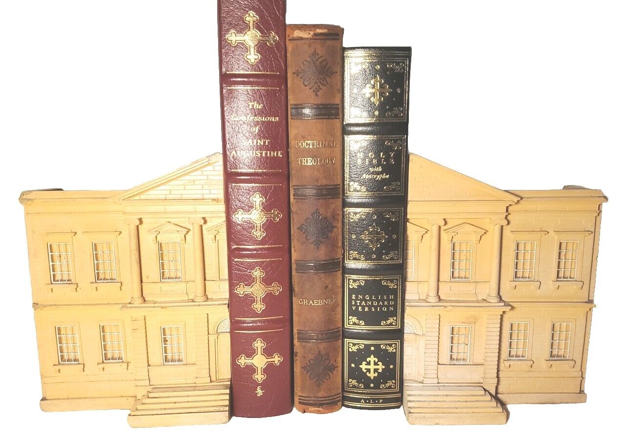 RARE The Met Fifth Ave Store Bookends American Wing Bank Facade Building 7\