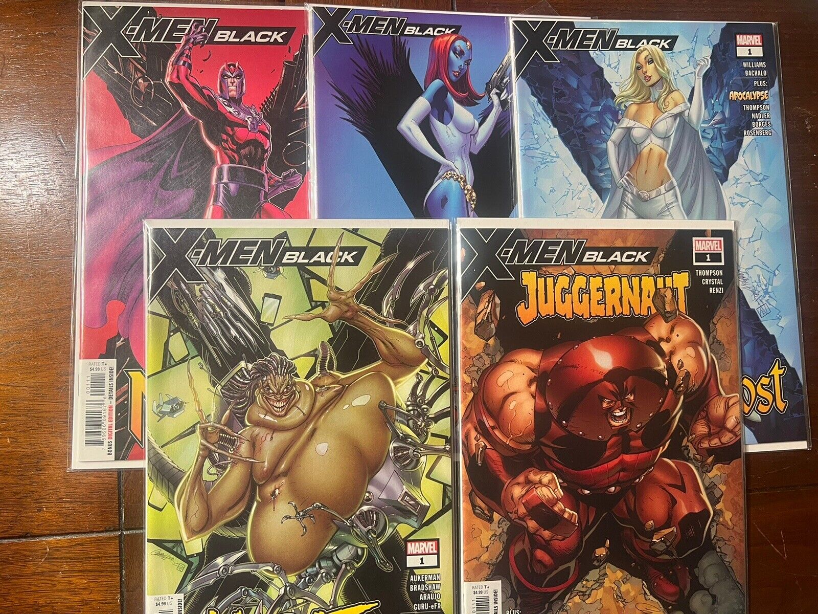 X-MEN BLACK  #1 12/18 CAMPBELL Variant Covers SET Of 5 NM BAG/BOARD NEVER OPENED