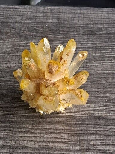 beautiful citrine crystal cluster