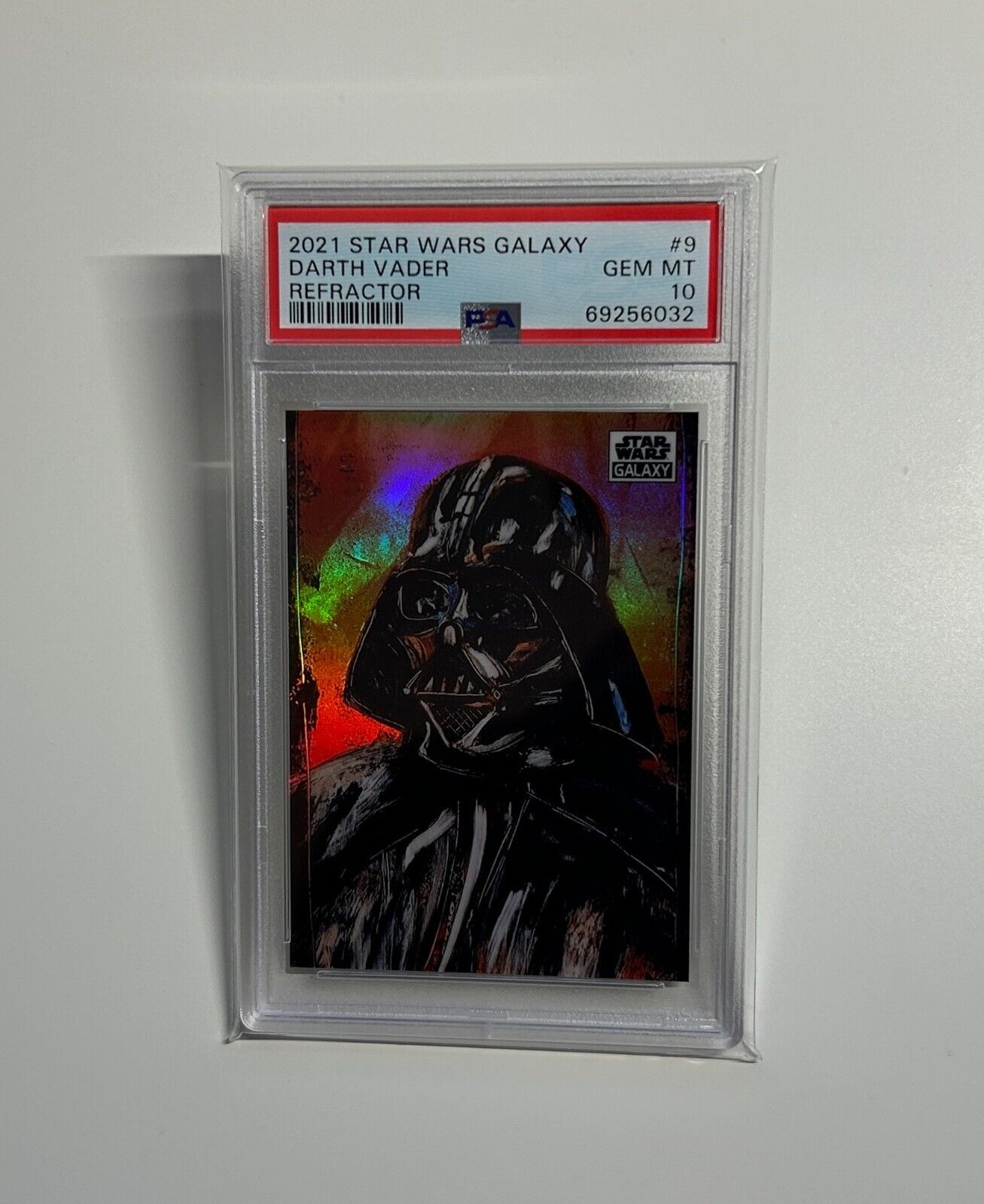 Darth Vader 2021 Topps Chrome Star Wars Galaxy Refractor Card #9 PSA 10 GEM MINT