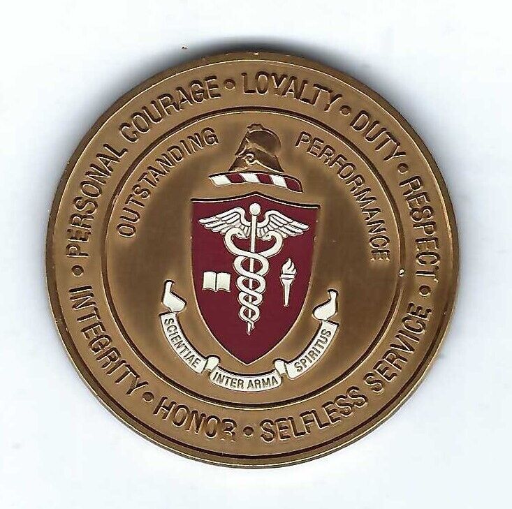 LARGE WALTER REED ARMY MEDICAL CENTER WASHINGTON D.C. BRONZE COIN MEDAL 2\