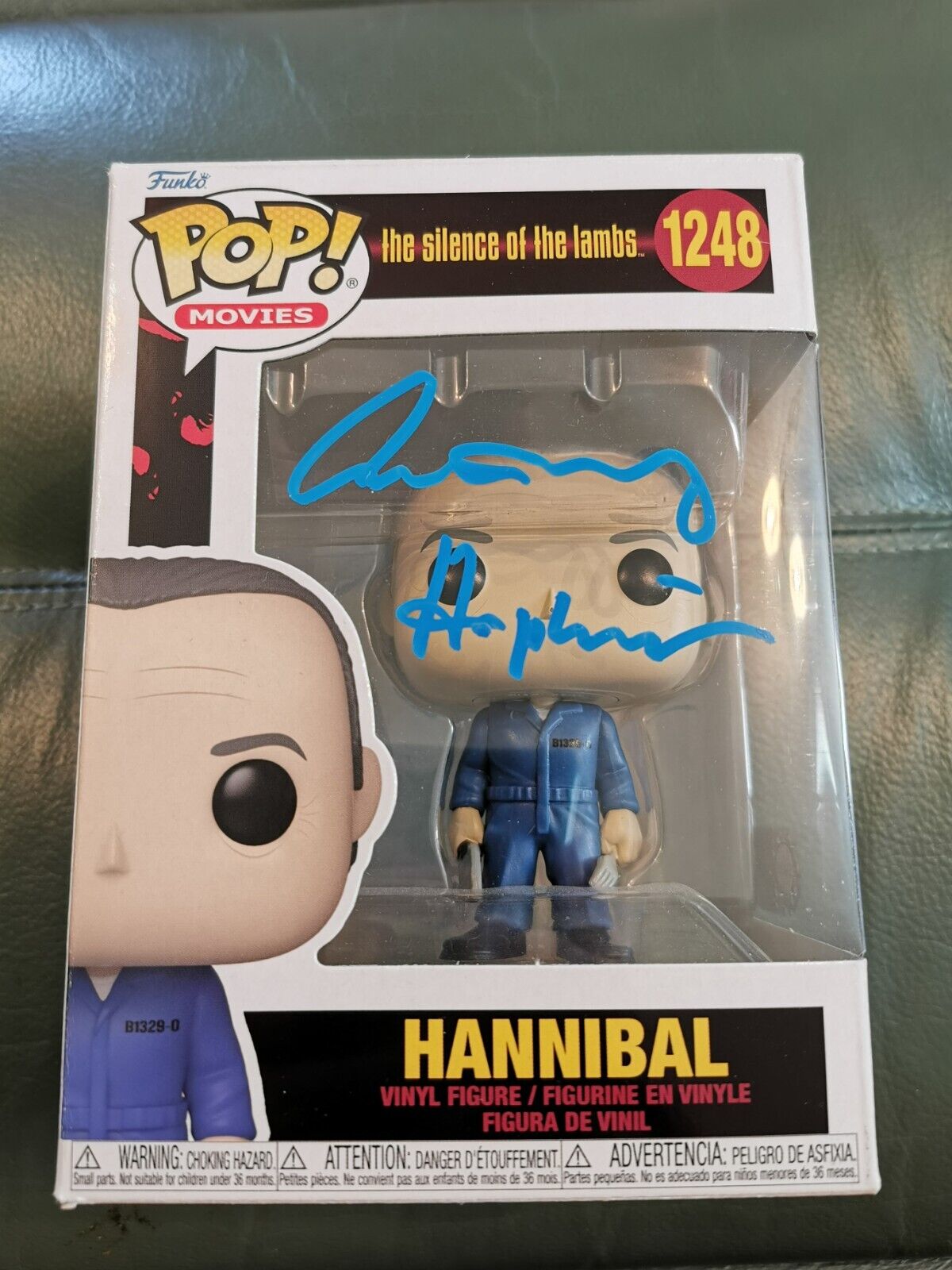 Silence Of The Lambs Hannibal 1248 Funko POP Signed by Sir Anthony Hopkins SWAU