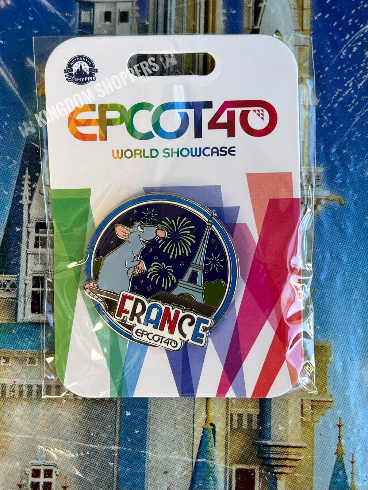 2022 Disney Parks Epcot 40th Showcase France Pavilion Pin Remy