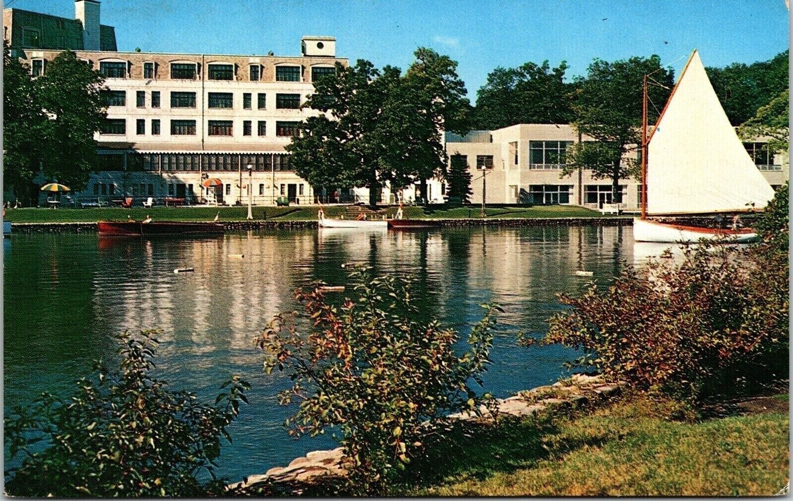 American Baptist Assembly Green Lake Wisconsin WI Postcard PM Batavia NY Cancel