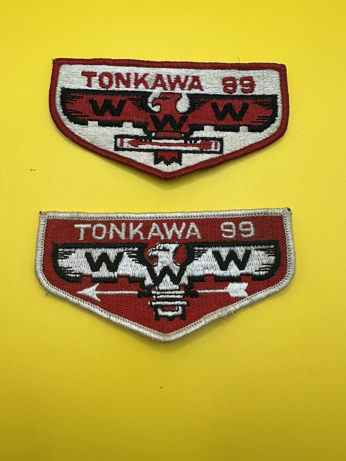 Boy Scouts OA Tonkawa Lodge 99 Flaps Set Of 2