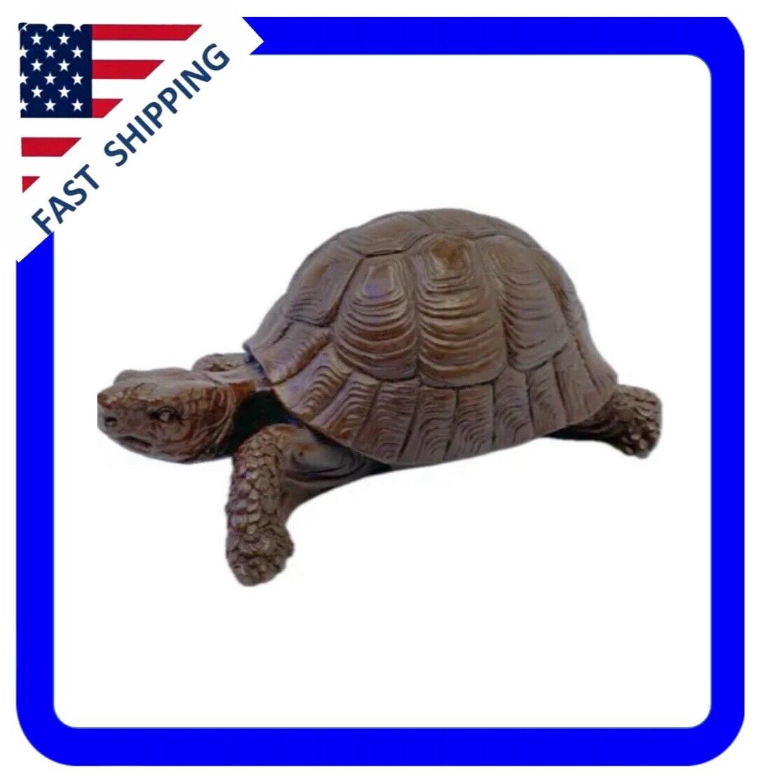 Vintage Red Mill Turtle Figurine Made in USA 7 1/2\