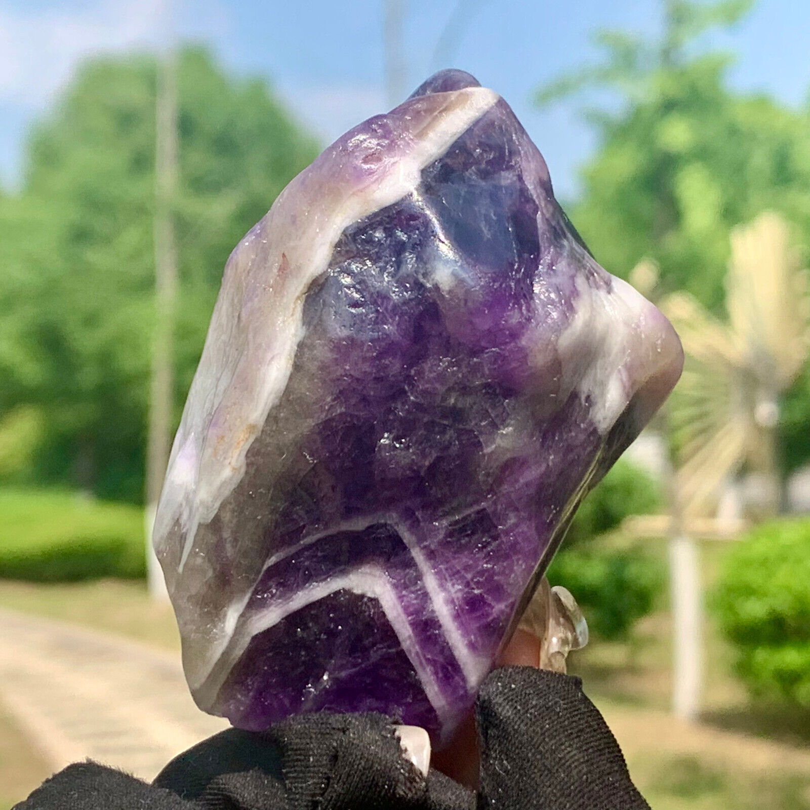 116G Natural Rare Purple Dream Amethyst Quartz Crystal specimen Reiki Healing