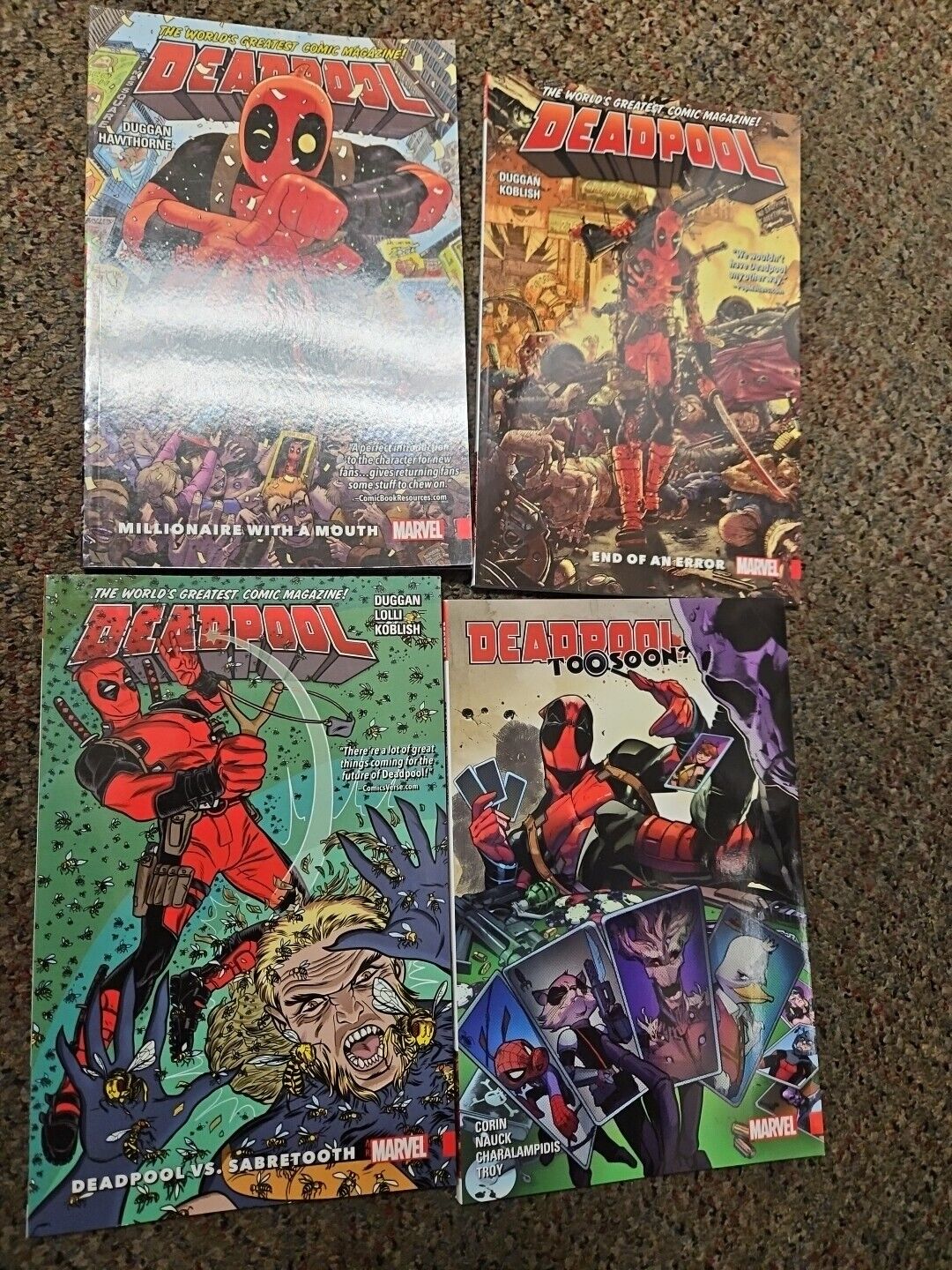 Lot Of 4 Deadpool Comics