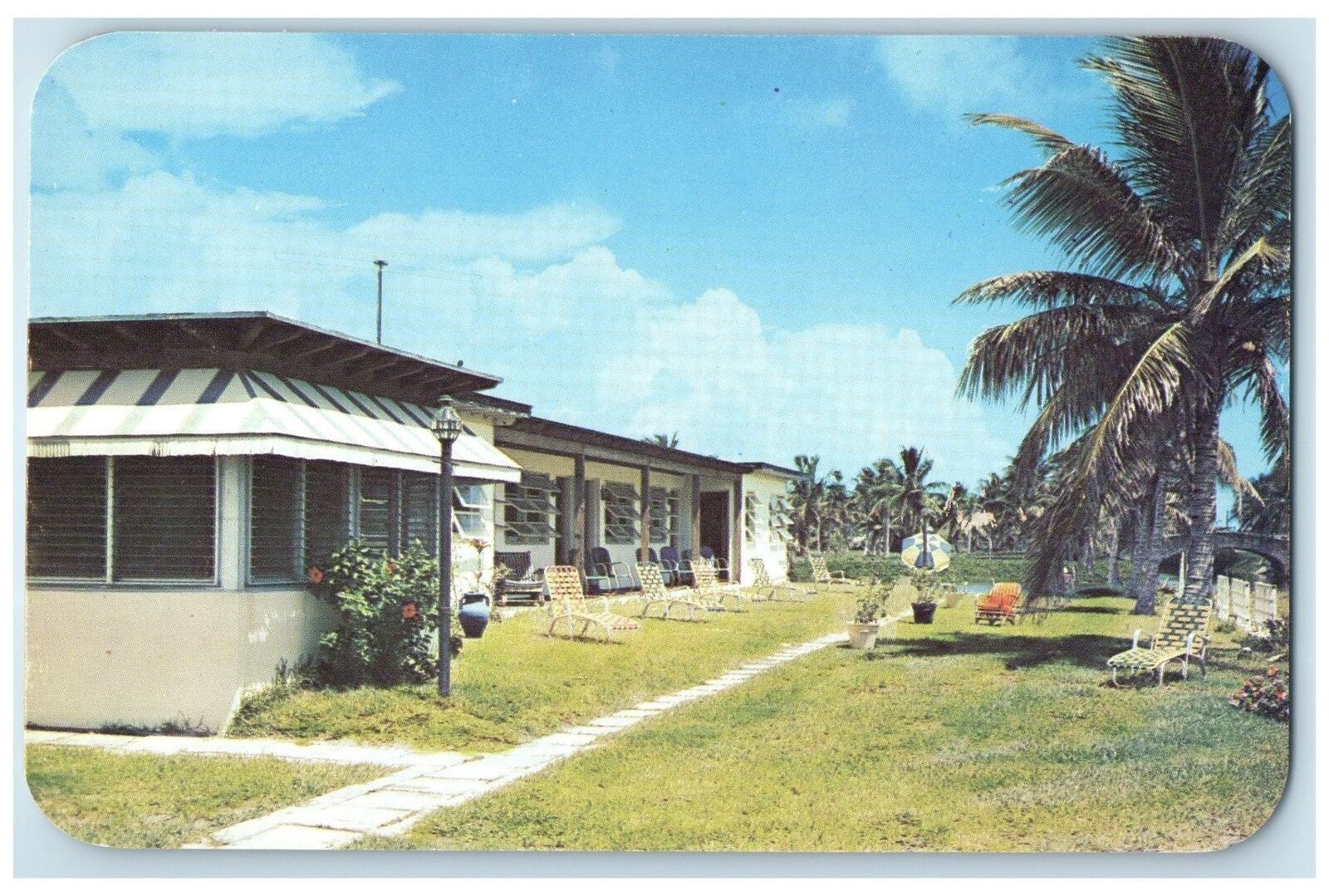 c1950\'s Prince Royal Motel & Restaurant Cottage Miami Beach Florida FL Postcard